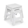 Melissa & Doug Wooden Stools - Set Of 2 - White 1 Melissa & Doug Wooden Stools - Set Of 2 - White -Children Furniture Store GUEST 6614110c c8a6 4f58 9c67 3151aacd15ee