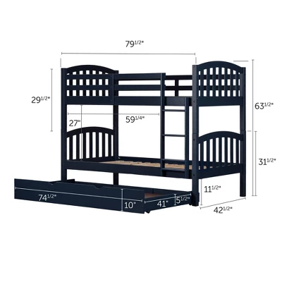 Asten Bunk Beds With Trundle Blue - South Shore 15 Asten Bunk Beds With Trundle Blue - South Shore - Image 13