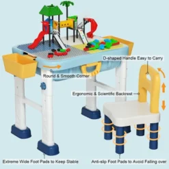 Costway 6 In 1 Kids Activity Table Set W/ Chair Toddler Luggage Building Block Table 17 Costway 6 In 1 Kids Activity Table Set W/ Chair Toddler Luggage Building Block Table -Children Furniture Store GUEST 6a752c29 bbce 4cb3 8f20 47dea443e8da