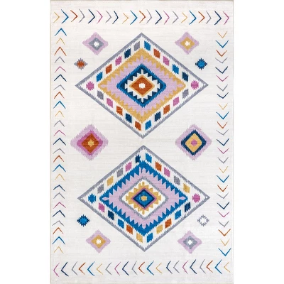 NuLOOM Marj Southwestern Kids Machine Washable Area Rug 11 NuLOOM Marj Southwestern Kids Machine Washable Area Rug - Image 9