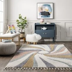 Theodora Colorful Swirl Kids Tassel Area Rug 17 Theodora Colorful Swirl Kids Tassel Area Rug -Children Furniture Store GUEST 6beb7613 0aa8 4e93 a661 c4df3d242184