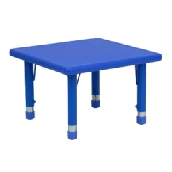 Flash Furniture 24" Square Plastic Height Adjustable Activity Table -Children Furniture Store GUEST 6c26c306 5d15 4460 b9f7 5f6747a07da3