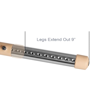 Emma And Oliver 25.125"W X 35.5"L Crescent Natural Plastic Adjustable Activity Table-Seats 4 6 Emma And Oliver 25.125"W X 35.5"L Crescent Natural Plastic Adjustable Activity Table-Seats 4 - Image 4