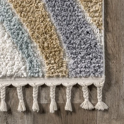 Theodora Colorful Swirl Kids Tassel Area Rug 6 Theodora Colorful Swirl Kids Tassel Area Rug - Image 4