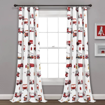 52"x84" Make A Wish Fire Truck Window Curtain Panels Set - Lush Décor 8 52"x84" Make A Wish Fire Truck Window Curtain Panels Set - Lush Décor - Image 6