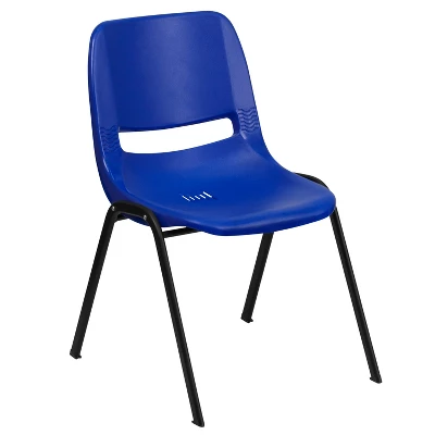 Emma And Oliver Ergonomic Kid's Shell Stack Chair - 12" Seat Daycare Home School 13 Emma And Oliver Ergonomic Kid's Shell Stack Chair - 12" Seat Daycare Home School - Image 11