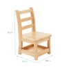 ECR4Kids Three Rung Ladderback Chairs With Storage, 2-Pack - Natural -Children Furniture Store GUEST 6fb8d533 6074 4371 8adb aac5b83c83e5