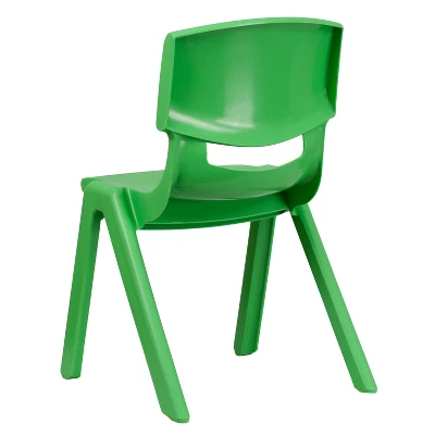 Emma And Oliver 2 Pack Plastic Stackable School Chair With 15.5"H Seat 8 Emma And Oliver 2 Pack Plastic Stackable School Chair With 15.5"H Seat - Image 6