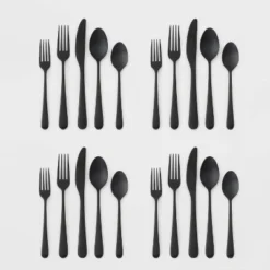 20pc Harrington Flatware Set Black - Threshold™ 7 20pc Harrington Flatware Set Black - Threshold™ -Children Furniture Store GUEST 701d9c22 9fd0 4379 8eb2 5dfad3133a69