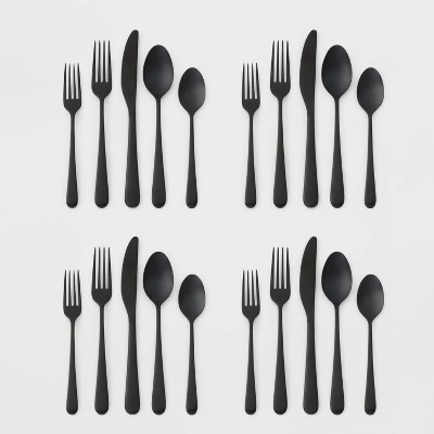 20pc Harrington Flatware Set Black - Threshold™ 5 20pc Harrington Flatware Set Black - Threshold™ - Image 3