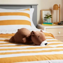 Children Furniture Store 28 Bear Weighted Plush Kids' Throw Pillow Brown - Pillowfort™