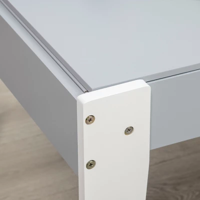 Qaba Large Kids Table And Chairs Set With Storage, Toddler Activity Table, Gray 7 Qaba Large Kids Table And Chairs Set With Storage, Toddler Activity Table, Gray - Image 5