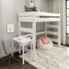 Max & Lily Farmhouse High Loft Bed With Desk -Children Furniture Store GUEST 717e02e3 5025 4373 993c dd12f8008f6f