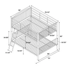 Aiden Bunk Bed - Powell -Children Furniture Store GUEST 74544694 7403 424a b96b cef18c4997dc