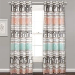 52"x84" Set Of 2 Llama Striped Room Darkening Curtain Panels - Lush Décor 9 52"x84" Set Of 2 Llama Striped Room Darkening Curtain Panels - Lush Décor -Children Furniture Store GUEST 758c3577 ddaf 438e 80c5 d003e3376a54