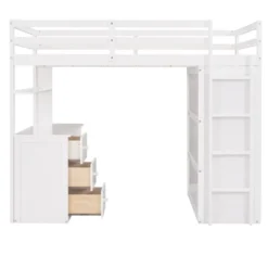 Twin Size Loft Bed With Drawers, Desk And Wardrobe-ModernLuxe -Children Furniture Store GUEST 76643b16 3e75 4a7b 8838 e4261fb512cc