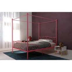 Full Clara Metal Bed Pink - Room & Joy 12 Full Clara Metal Bed Pink - Room & Joy -Children Furniture Store GUEST 767fbd45 cdb2 4d57 9b3a 866c6dbe178f