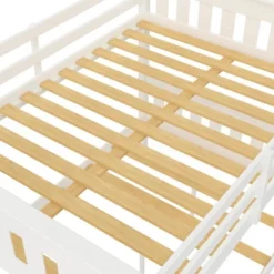 Full Over Full Petty Wood Bunk Bed With USB Port - Room & Joy -Children Furniture Store GUEST 76cbf9e6 a75e 4f93 a485 0713a6f2800a