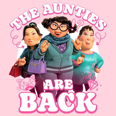 Junior's Turning Red The Aunties Are Back T-Shirt 3 Junior's Turning Red The Aunties Are Back T-Shirt