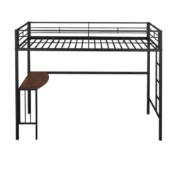 Twin Size Metal Loft Bed With Desk, Ladder And Railing - ModernLuxe 14 Twin Size Metal Loft Bed With Desk, Ladder And Railing - ModernLuxe -Children Furniture Store GUEST 7a33e63b efc1 440e 969c ebcef457ceb6