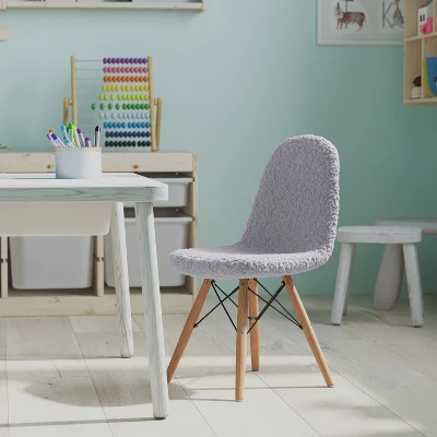 Merrick Lane Children's Lyon Faux Shearling Accent Chair, Modern Accent Chair For Bedroom, Entryway, And Living Room 3 Merrick Lane Children's Lyon Faux Shearling Accent Chair, Modern Accent Chair For Bedroom, Entryway, And Living Room