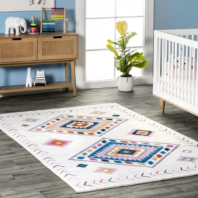 NuLOOM Marj Southwestern Kids Machine Washable Area Rug 3 NuLOOM Marj Southwestern Kids Machine Washable Area Rug