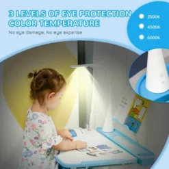 Qaba Kids Table And Chair Set, Activity Desk With USB Lamp, Storage Drawer For Study, Activities, Arts, Or Crafts -Children Furniture Store GUEST 7d76b4f1 d972 41c7 bff8 df073287cfcb