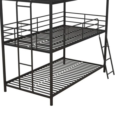 Triple Twin Zeke Metal Bunk Bed - Room & Joy 10 Triple Twin Zeke Metal Bunk Bed - Room & Joy - Image 8