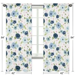2pc Sweet Jojo Designs Watercolor Floral Window Panel Pink/Blue - Sweet Jojo Designs 9 2pc Sweet Jojo Designs Watercolor Floral Window Panel Pink/Blue - Sweet Jojo Designs -Children Furniture Store GUEST 8252d9e2 524f 4b01 b8fc 41f7b9db1b75