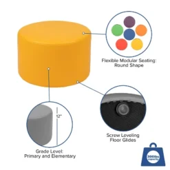 Emma And Oliver Soft Seating Flexible Circle For Classrooms - 12" Seat Height 16 Emma And Oliver Soft Seating Flexible Circle For Classrooms - 12" Seat Height -Children Furniture Store GUEST 82c487f7 3586 41ff ac6b 2eb720d7b6c7