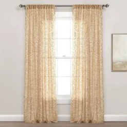 52"x84" Ballgown Glam Sparkle Sequins Window Curtain Panel - Lush Décor 15 52"x84" Ballgown Glam Sparkle Sequins Window Curtain Panel - Lush Décor -Children Furniture Store GUEST 8300e126 dfd2 4688 ae28 b0c19b7b4a7a