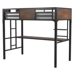 Twin Navii Industrial Loft Bed Black - HOMES: Inside + Out 21 Twin Navii Industrial Loft Bed Black - HOMES: Inside + Out -Children Furniture Store GUEST 850101ab ec3e 466d ac17 a2e5070cf934