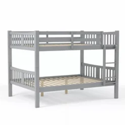 HOMES: Inside + Out Twin Over Twin Kids' Clare Bunk Bed Gray - IoHOMES -Children Furniture Store GUEST 866af7f7 4a3e 416d 99e1 b2d7e1d7a2f6