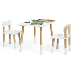 Costway Kids Wooden Table & 2 Chairs Set Children Activity Table Set 18 Costway Kids Wooden Table & 2 Chairs Set Children Activity Table Set -Children Furniture Store GUEST 870d51b7 341f 4f39 b189 fc6ee4b68087