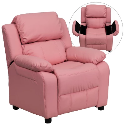 Flash Furniture Deluxe Padded Contemporary Kids Recliner With Storage Arms 15 Flash Furniture Deluxe Padded Contemporary Kids Recliner With Storage Arms - Image 13