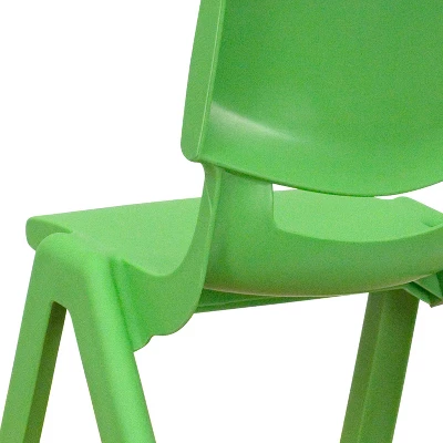 Emma And Oliver 4 Pack Plastic Stackable Pre-K/School Chairs With 10.5"H Seat 7 Emma And Oliver 4 Pack Plastic Stackable Pre-K/School Chairs With 10.5"H Seat - Image 5