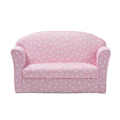 Erica Heart Upholstered Kids' 2 Seater Sofa Pink - Baxton Studio 3 Erica Heart Upholstered Kids' 2 Seater Sofa Pink - Baxton Studio