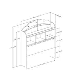 Tiara Bookcase Headboard Pure White - South Shore 10 Tiara Bookcase Headboard Pure White - South Shore -Children Furniture Store GUEST 8a86fdb7 0914 44fd a7d3 24beae146571