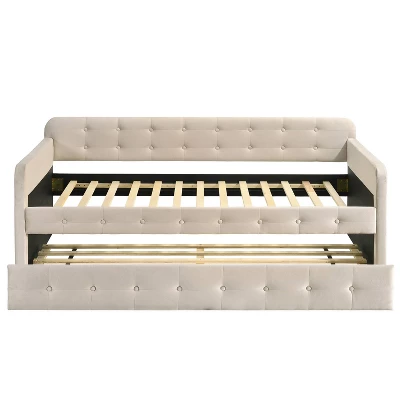 Twin Elyria Contemporary Tufted Daybed - MiBasics 5 Twin Elyria Contemporary Tufted Daybed - MiBasics - Image 3