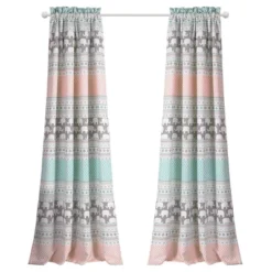 Elephant Striped Window Curtain Panels - Lush Décor -Children Furniture Store GUEST 8c18f77f 5335 4470 828c 9a2f6ee62214