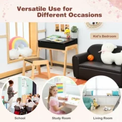 Costway Kids Table & Chair Set Wooden Activity Art Study Desk W/Storage Space 20 Costway Kids Table & Chair Set Wooden Activity Art Study Desk W/Storage Space -Children Furniture Store GUEST 8c68b25b 7c7a 4274 9b9d 8d88341b96b9