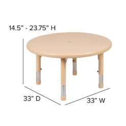 Flash Furniture 33" Round Plastic Height Adjustable Activity Table 17 Flash Furniture 33" Round Plastic Height Adjustable Activity Table -Children Furniture Store GUEST 8e98eecf 5413 4c84 ba5d 6930654e011f
