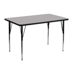 Flash Furniture 30''W X 48''L Rectangular Thermal Laminate Activity Table - Standard Height Adjustable Legs -Children Furniture Store GUEST 8ef0f93e 3799 4707 beb7 de55d83c819c 1
