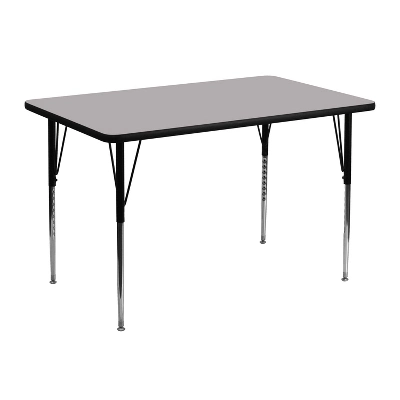 Emma And Oliver 30x48 Rectangle Laminate Adjustable Activity Table 8 Emma And Oliver 30x48 Rectangle Laminate Adjustable Activity Table - Image 6