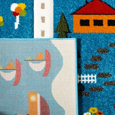 Carousel Kids CRK197 Power Loomed Area Rug - Safavieh 8 Carousel Kids CRK197 Power Loomed Area Rug - Safavieh - Image 6