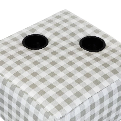 Tibbetts Kids' Sectional With Ottoman Gray/White - HOMES: Inside + Out 7 Tibbetts Kids' Sectional With Ottoman Gray/White - HOMES: Inside + Out - Image 5