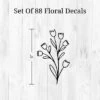 Black Flowers Wall Decor - Decalcomania -Children Furniture Store GUEST 911cc07c 5b4c 4cab 875c e4ee1a89b720