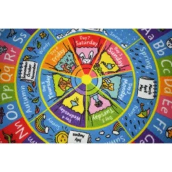 KC Cubs ABC Alphabet, Seasons, Months Days Of Week Educational Learning & Game Round Circle Rug For Kids And Children Bedrooms Playroom 9 KC Cubs ABC Alphabet, Seasons, Months Days Of Week Educational Learning & Game Round Circle Rug For Kids And Children Bedrooms Playroom -Children Furniture Store GUEST 9258fe52 eff7 438c 814b d7582f20587b