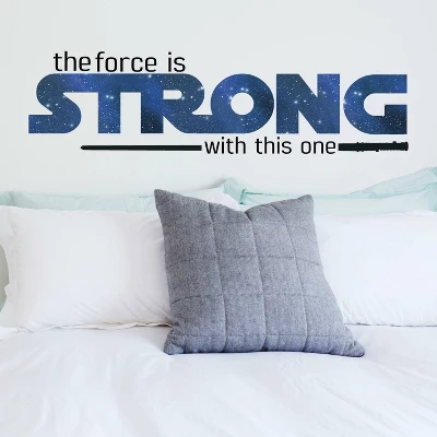 Roommates Star Wars Classic The Force Is Strong Peel And Stick Wall Decal 5 Roommates Star Wars Classic The Force Is Strong Peel And Stick Wall Decal - Image 3