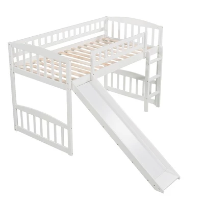 Twin Size Loft Bed With Slide And Ladder - ModernLuxe 5 Twin Size Loft Bed With Slide And Ladder - ModernLuxe - Image 3